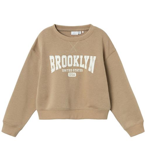 Se Name It Name It Sweatshirt - Cropped - NkfNiknaks - Kelp ved KidsWorld