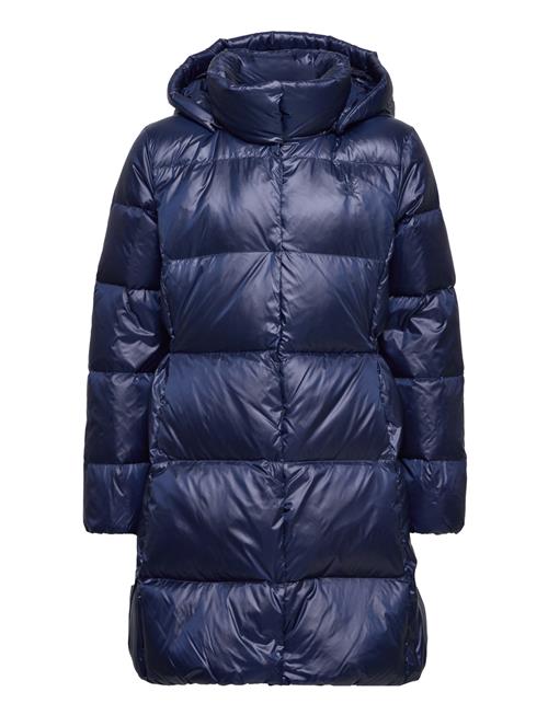 Se Ralph Lauren Kids Water-Resistant Down Long Coat Ralph Lauren Kids Blue ved Booztlet