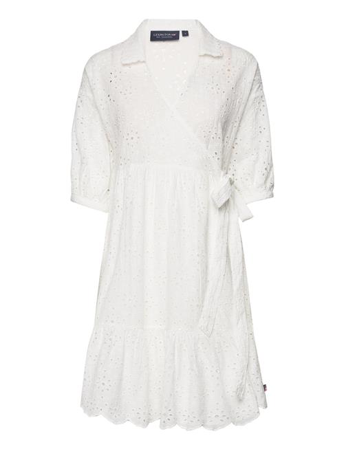 Claudia Broderie Anglaise Wrap Dress Lexington Clothing White