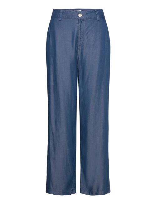 Se Vila Viurla Hw Wide Pant Dbd/R Vila Blue ved Booztlet