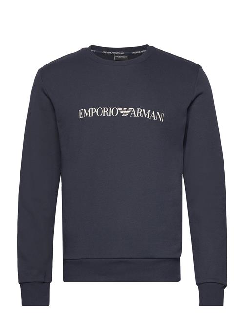 Se Emporio Armani Men's Knit Sweater Emporio Armani Navy ved Booztlet