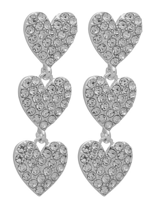 Celia Rhinest Earrings Twist & Tango Silver