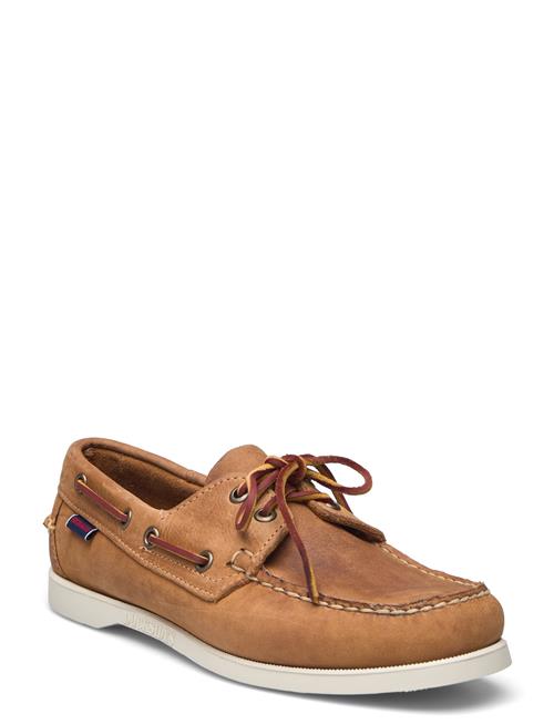 Se Sebago Docksides Crazy H W Sebago Brown ved Booztlet