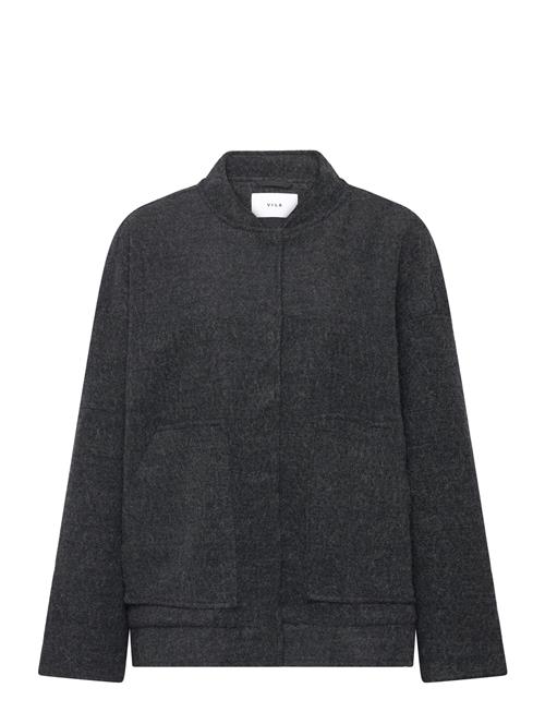 Vicecilie Wool Bomber Jacket Vila Grey