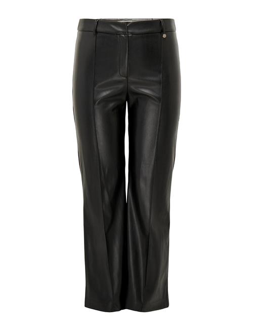 Se ONLY Carmakoma Carblake Mw Flared Pin Faux Lea Pant ONLY Carmakoma Black ved Booztlet