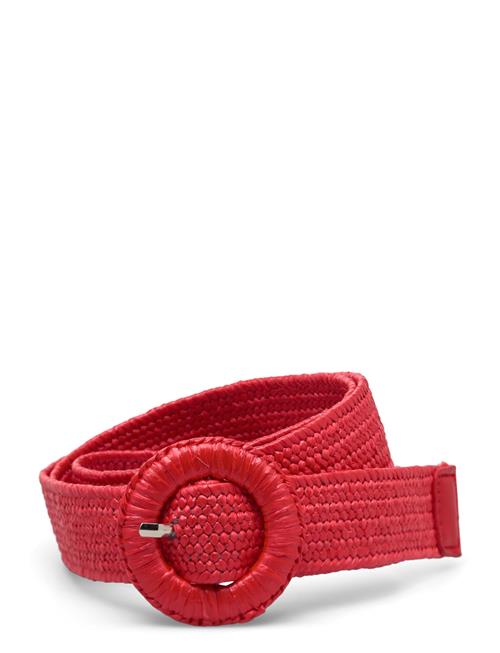 Se Becksöndergaard Solid Slim Zia Belt Becksöndergaard Red ved Booztlet