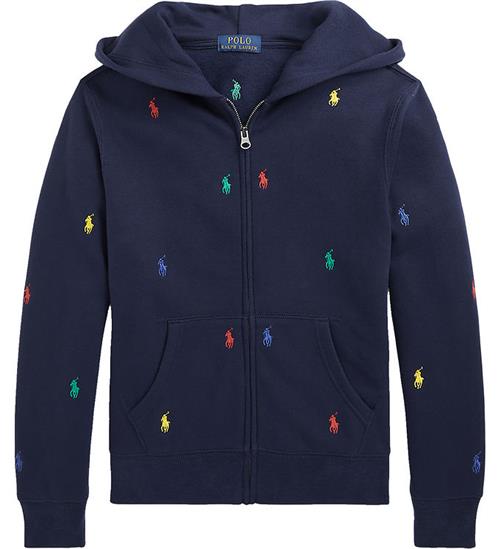 Se Polo Ralph Lauren Cardigan - Navy m. Logoer ved KidsWorld