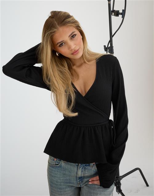 Nelly - Sort - Cute Wrap Top