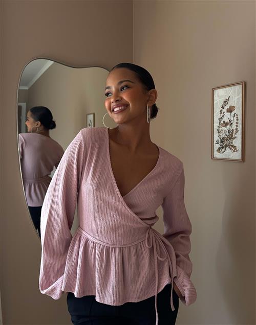 Nelly - Pink - Cute Wrap Top