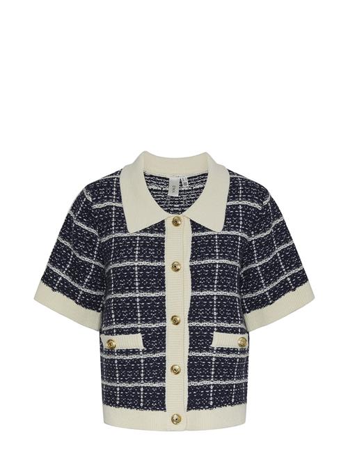 Se YAS Yaslivia Ss Knit Cardigan - Ex YAS Navy ved Booztlet