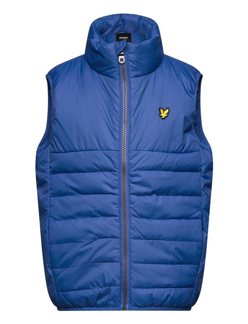 Se Lyle & Scott Junior Leightweight Panel Gilet Lyle & Scott Junior Blue ved Booztlet