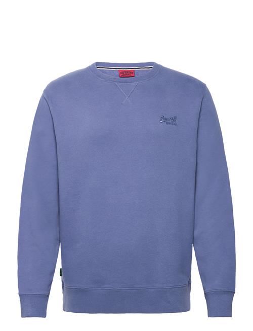 Se Superdry Essential Logo Crew Sweatshirt Superdry Blue ved Booztlet