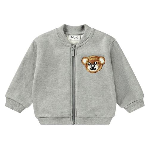 Se Molo GOTS Dazzle Sweatshirt Gråmeleret | Grå | 92 cm ved Babyshop