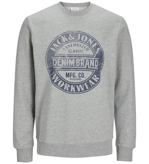 Jack & Jones Jack & Jones Sweatshirt - JjJeans - Light Grey Melange