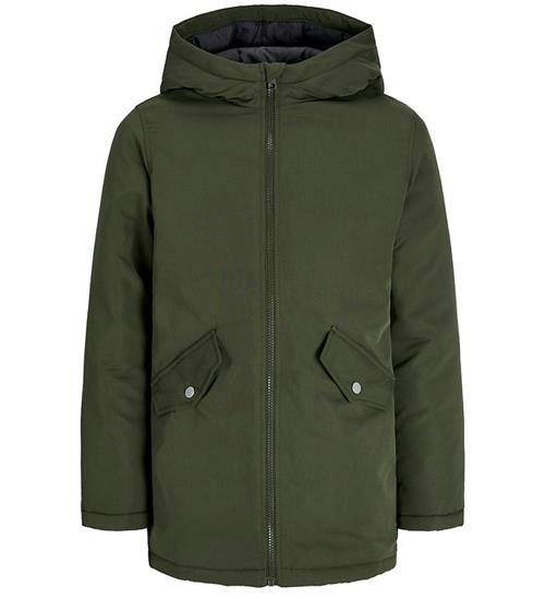 Se Jack & Jones Jack & Jones Jakke - Noos - JjLoop Parka - Forest Night ved KidsWorld