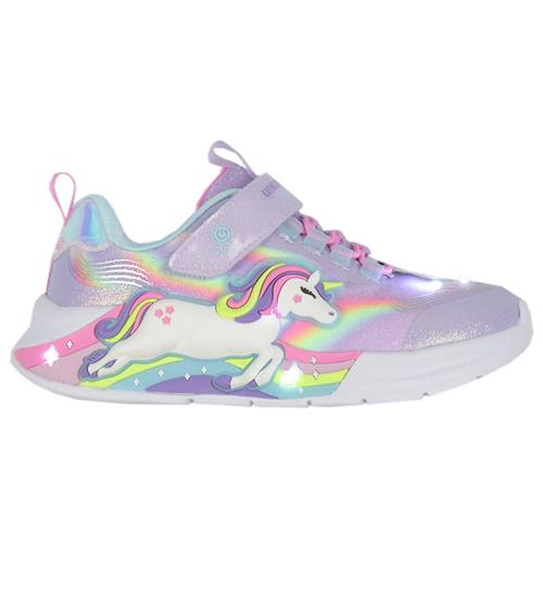 Skechers Skechers Sko m. Lys - Unicorn Chaser - Lavender/Multi