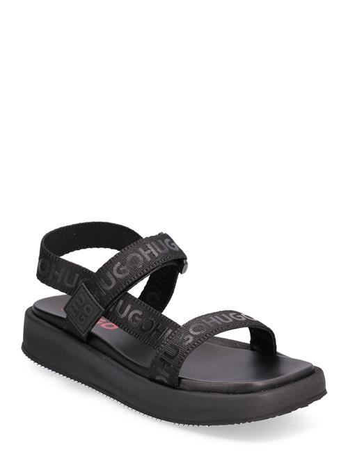 Se HUGO Emma Strap Sandal-Wb HUGO Black ved Booztlet