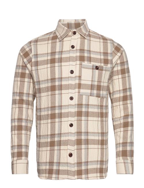 Mos Mosh Gallery Mmgdavid Check Overshirt Mos Mosh Gallery Beige