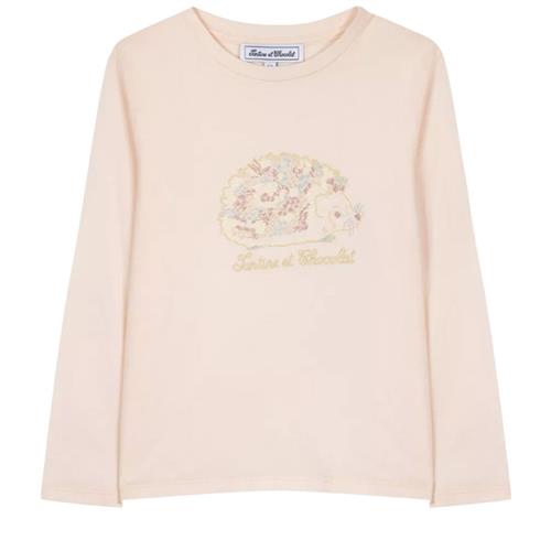 Se Tartine et Chocolat Langærmet T-shirt Med Tryk Lyserød | Lyserød | 3 years ved Babyshop