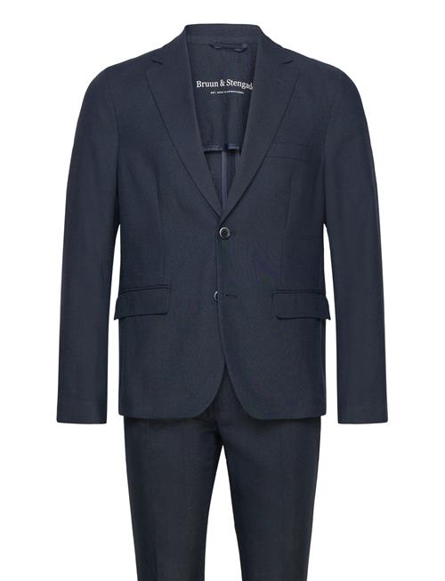 Se Bruun & Stengade Bs Pollino Classic Fit Suit Set Bruun & Stengade Navy ved Booztlet