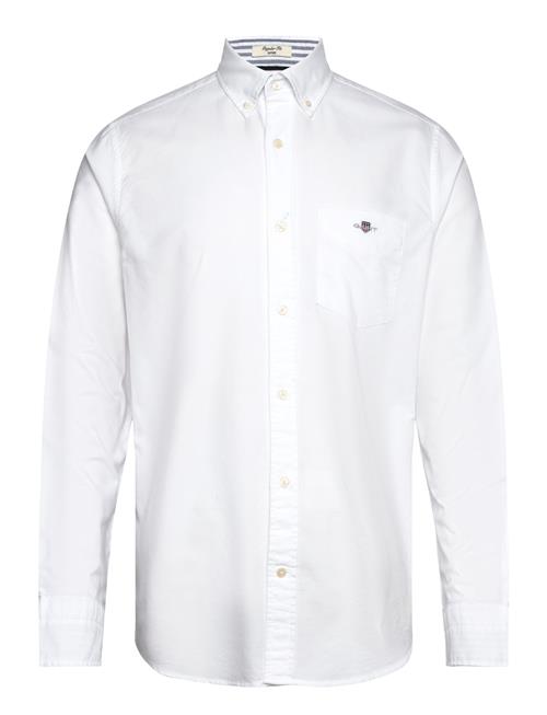 O1. Heather Oxford Check Reg Bd GANT White