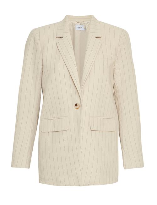 Se MSCH Copenhagen Mschjonalyn Slit Blazer Stp MSCH Copenhagen Beige ved Booztlet