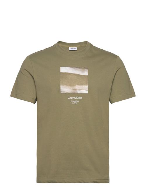 Calvin Klein Diffused Graphic T-Shirt Calvin Klein Green