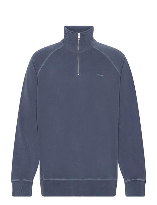 Se GANT Sunfaded Half Zip GANT Blue ved Booztlet