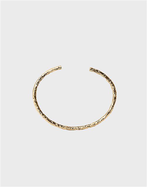 Se Muli Collection - Guld - Textured Bangle Bracelet ved Nelly