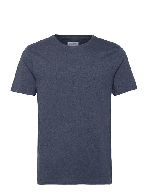 Lindbergh Mouliné O-Neck Tee S/S Lindbergh Blue