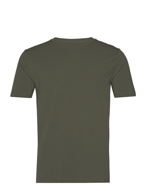 Lindbergh Mens Stretch Crew Neck Tee S/S Lindbergh Green