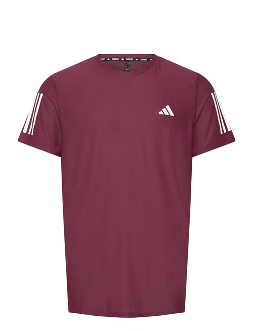 Se adidas Performance Own The Run T-Shirt Adidas Performance Burgundy ved Booztlet