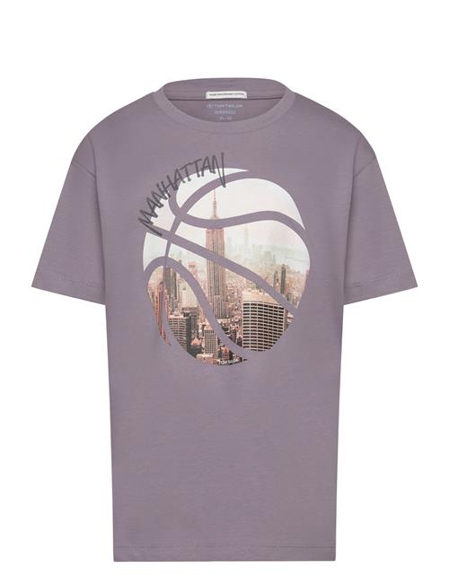 Tom Tailor Over Printed T-Shirt Tom Tailor Purple