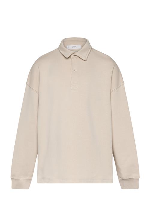 Mango Long Sleeves Cotton Polo Mango Cream