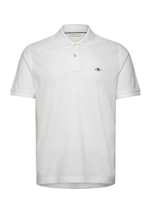 Se GANT Reg Emb Archive Shield Polo GANT White ved Booztlet