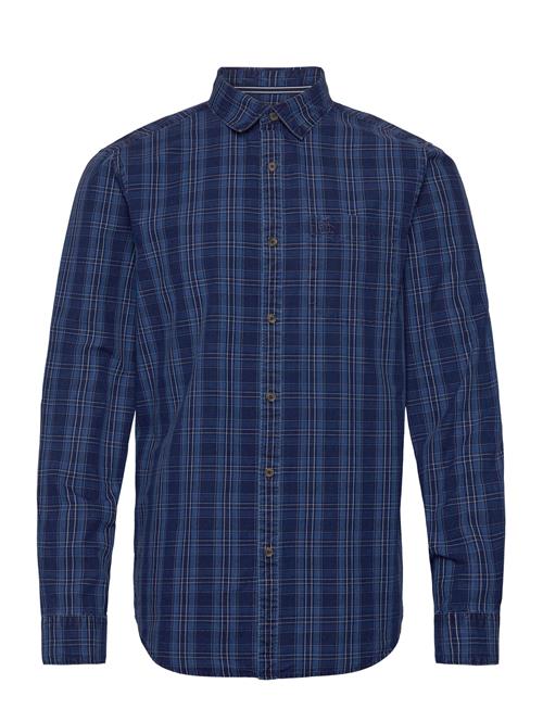 Ls Cttn Indigo Plaid Original Penguin Blue