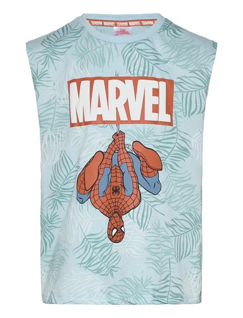 Se Marvel Tshirt Marvel Blue ved Booztlet