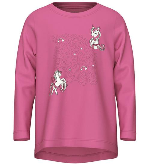 Se Name It Bluse - NmfViolet - Phlox Pink/Unicorns ved KidsWorld