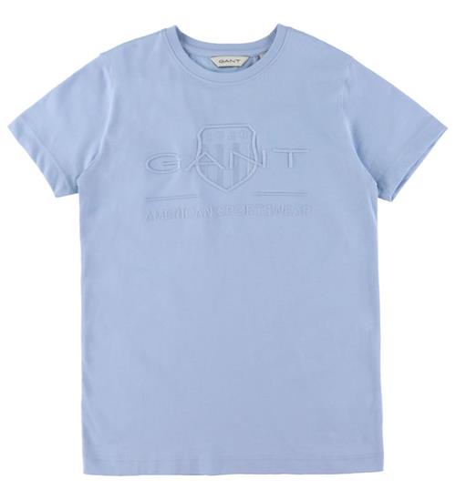 Se GANT GANT T-shirt - Tonal - Fresh Blue ved KidsWorld