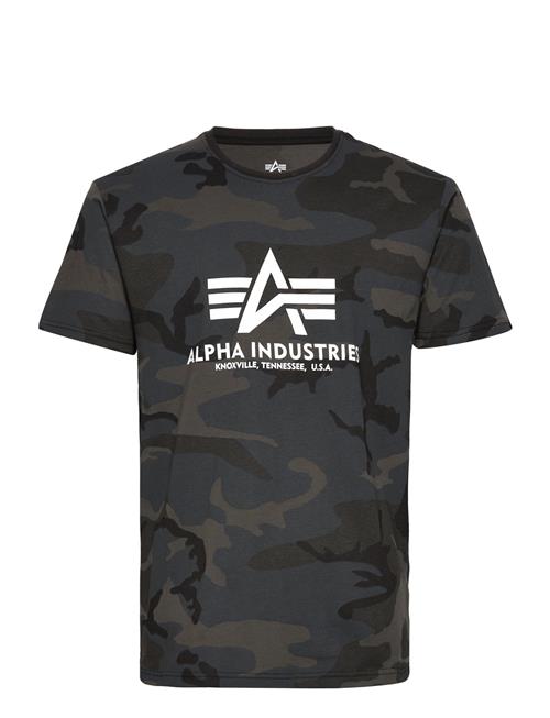 Se Alpha Industries Basic T-Shirt Camo Alpha Industries Black ved Booztlet