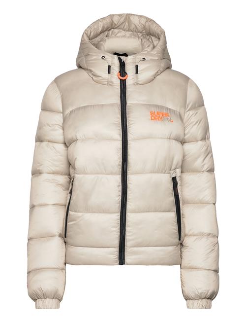 Superdry Sport Sports Puffer Bomber Jacket Superdry Sport Beige