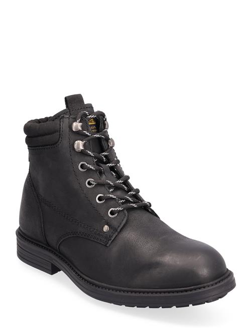 Se Jack & Jones Jfwsolomon Leather Boot Sn Jack & J S Black ved Booztlet