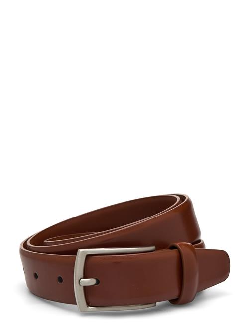 Se Mango Leather Belt Mango Brown ved Booztlet