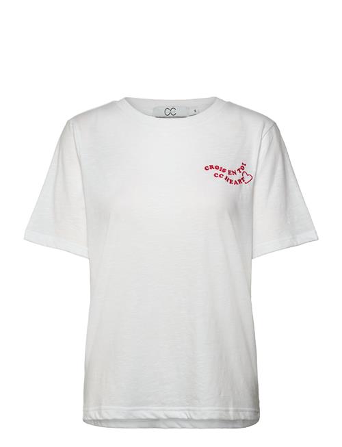 Se Coster Copenhagen Cch Heart Toi T-Shirt - Mid Sleeve Coster Copenhagen White ved Booztlet