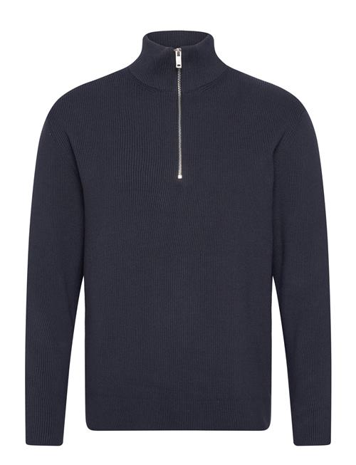 Half Zip Rib Knit Lindbergh Navy