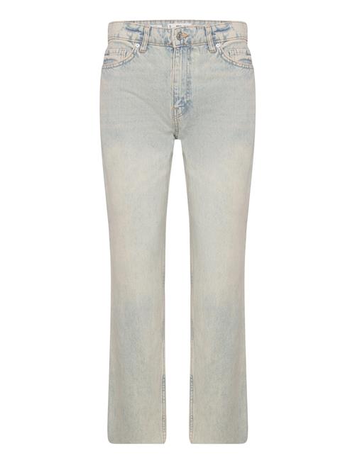 Blanca Straight-Fit Cropped Jeans Mango Blue