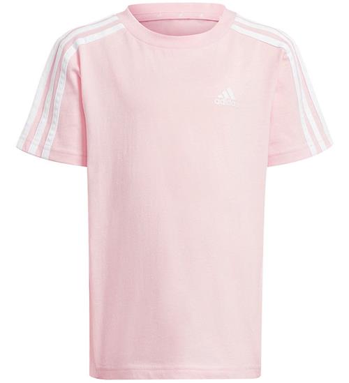 adidas Performance T-shirt - LK 3S CO - Rosa/Hvid