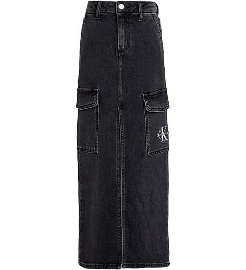 Calvin Klein Calvin Klein Nederdel - Maxi Denim - Charcoal Grey