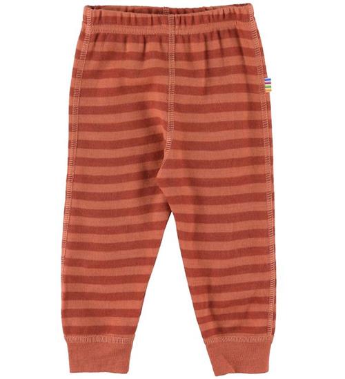 Se Joha Joha Leggings - Uld - Orange/RÃ¸dstribet ved KidsWorld