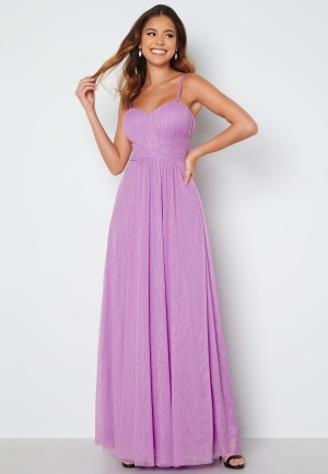 Se Bubbleroom Occasion Gemma Mesh Gown Purple 42 ved Bubbleroom